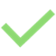 Tick with solid fill